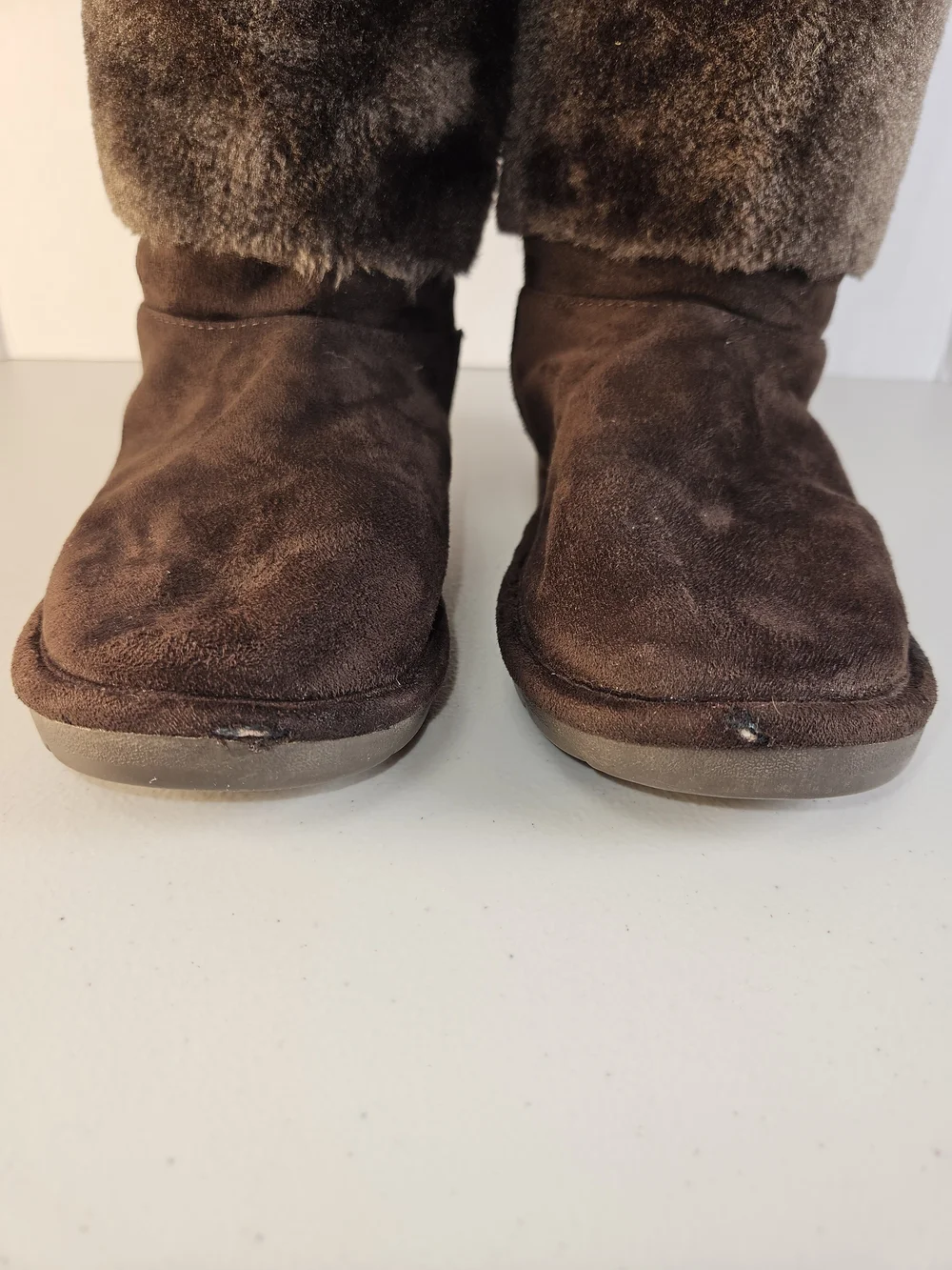 Michael Kors Girls Apple Pie 2 Chocolate Furry Boots Size 3